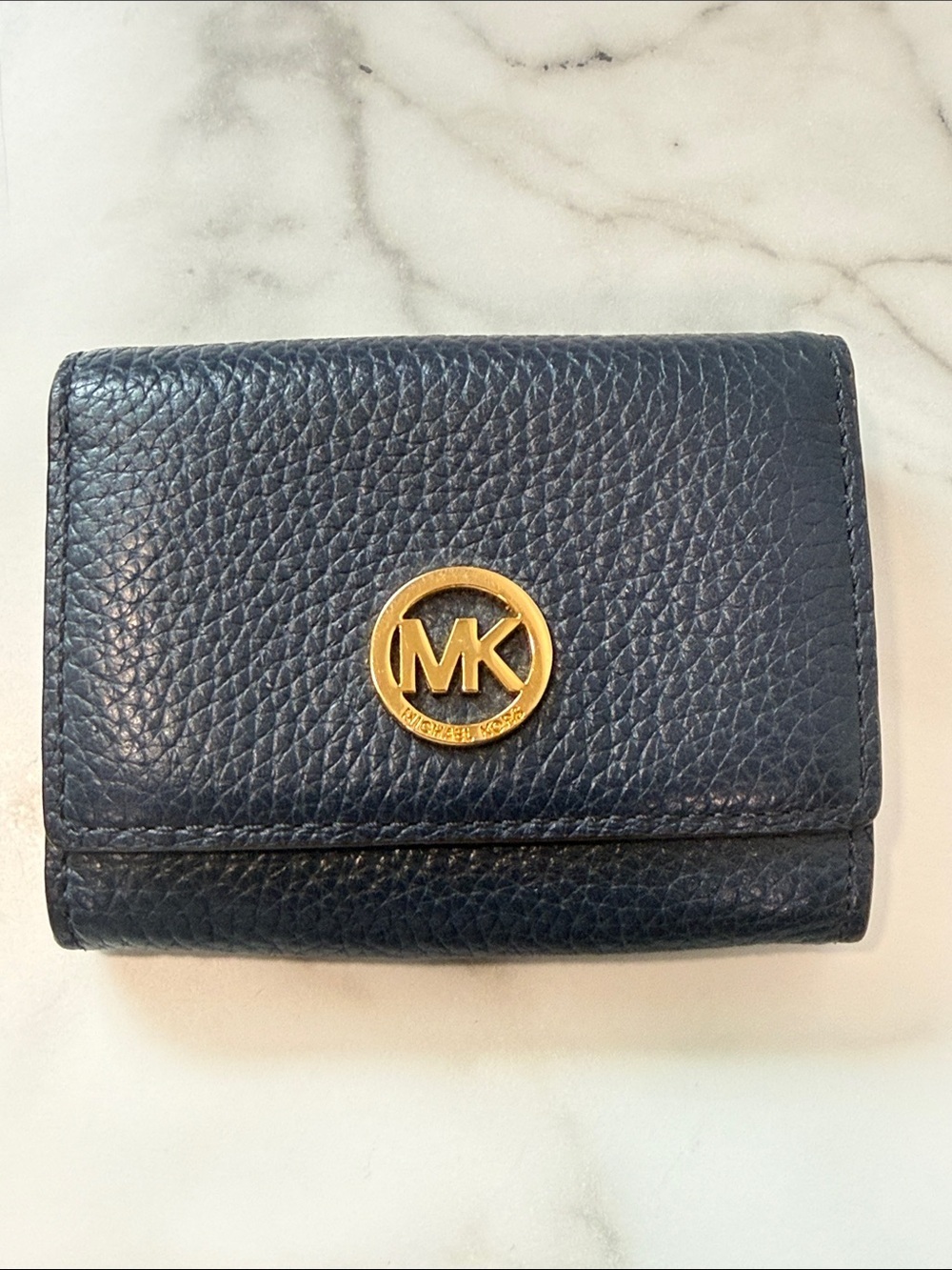 Michael Kors Fulton Small Flap Leather Wallet / Key Case